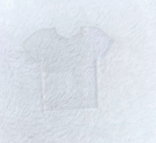 Acrylic Clear Keyring T Shirt