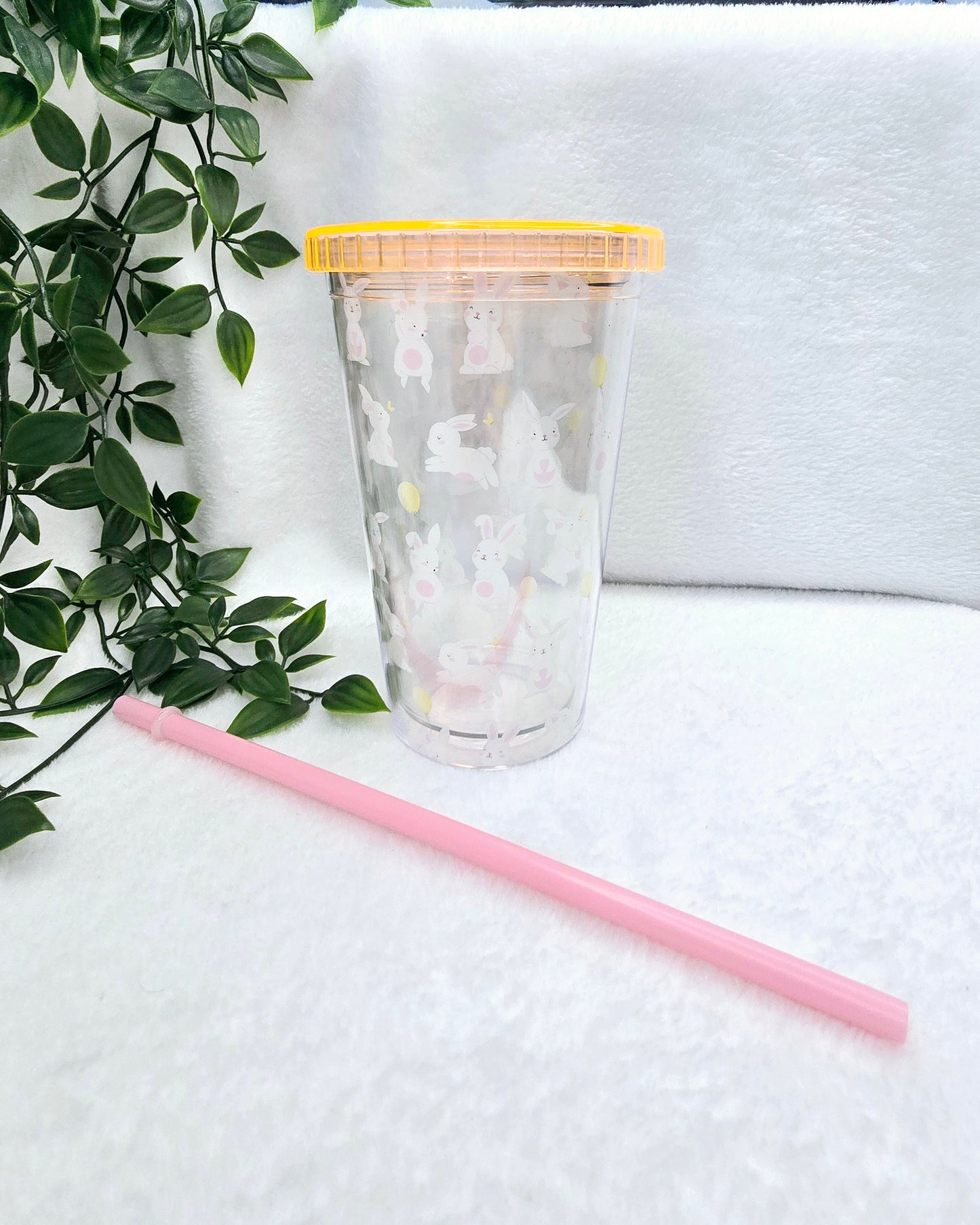Easter Printed Tumbler with Straw