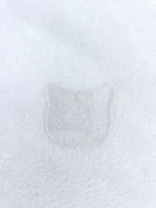Acrylic clear cat shape