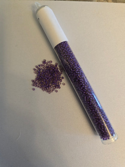 Semi Matte Violet Seed Beads