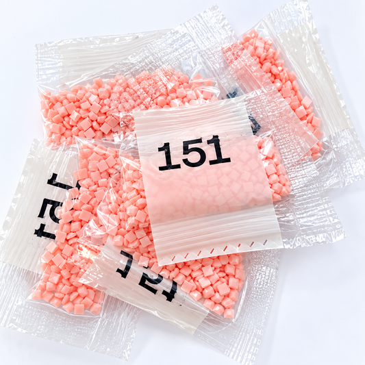 DMC 151 Pale Peach Pink Square Diamond Painting Drills – 7 Bags
