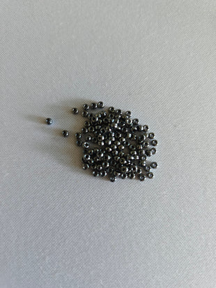 Shiny Grey Seed Beads