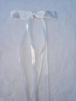 hair bow with long tails