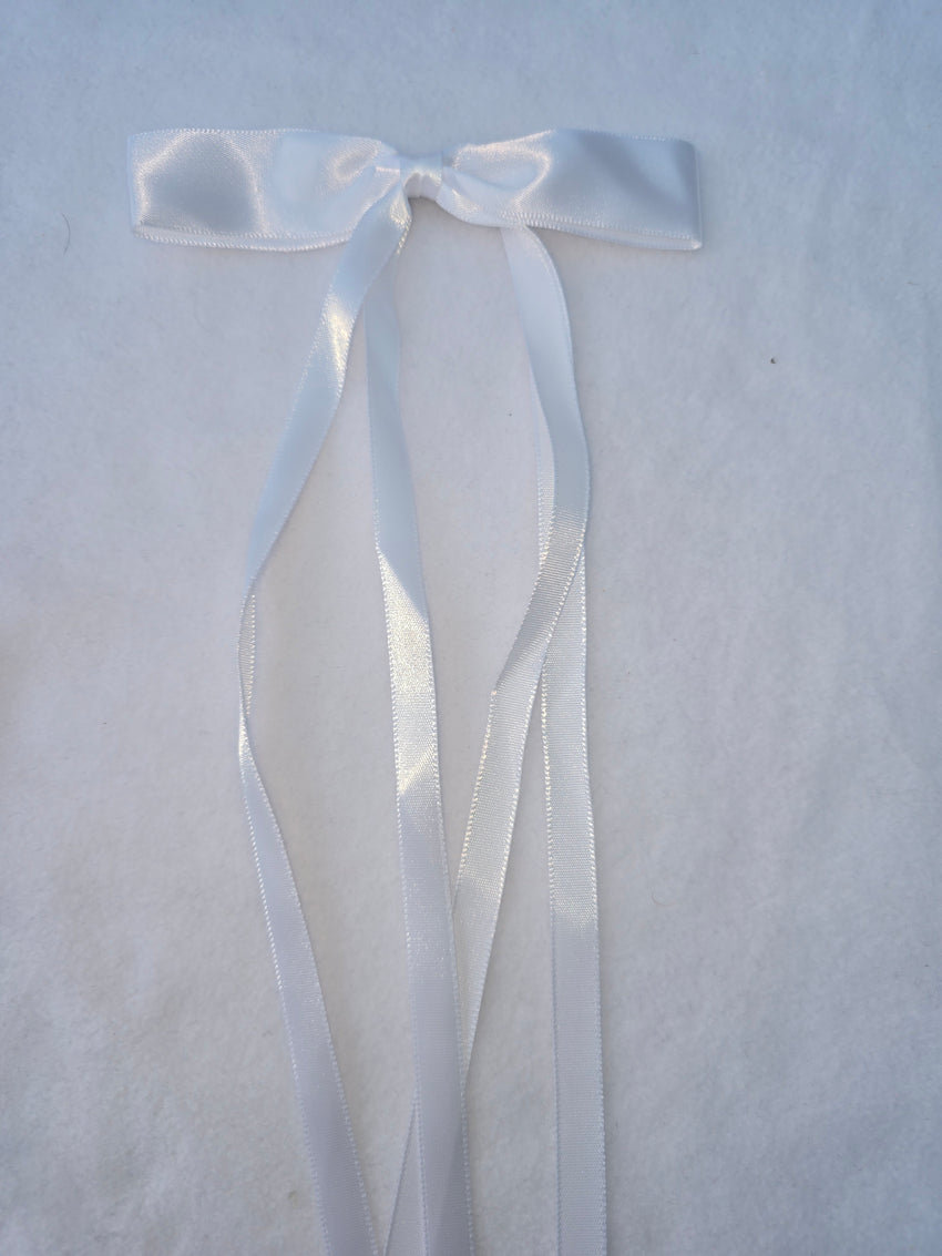 hair bow with long tails