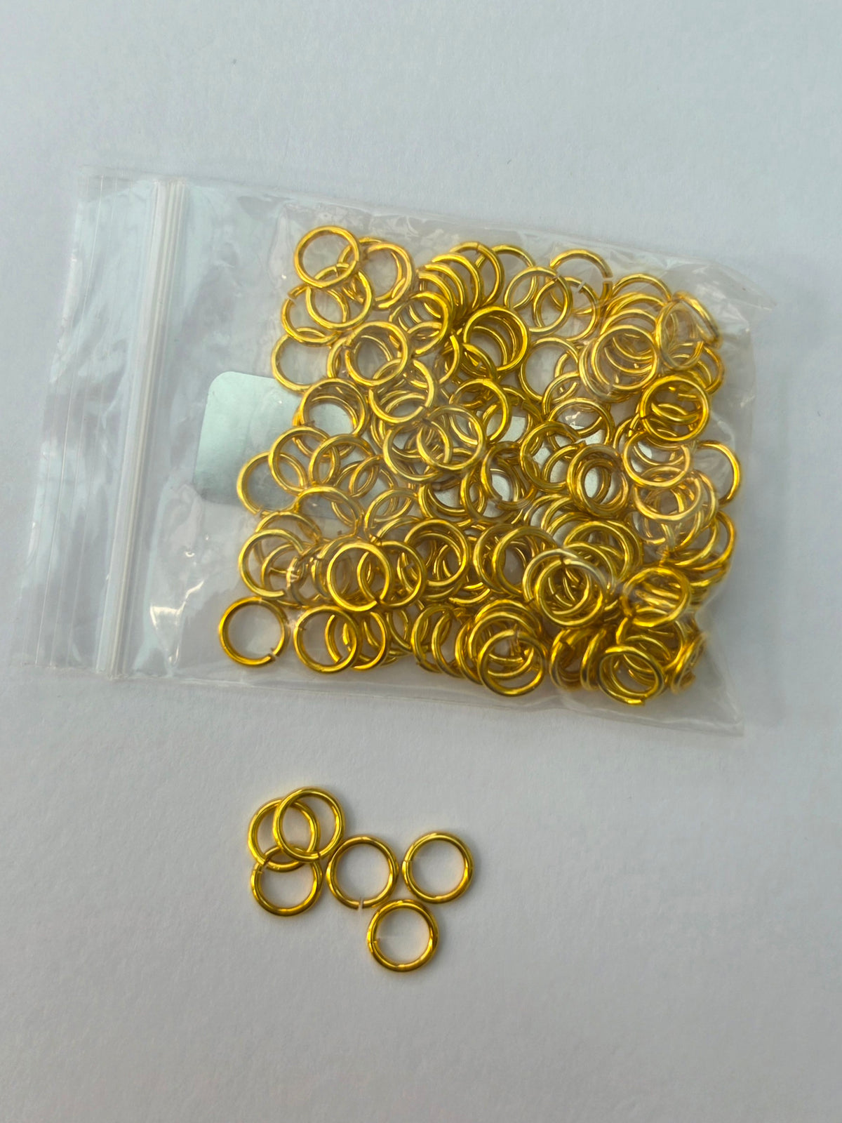 Gold Coloured Open Jump Rings – Large Jewellery Making Pack