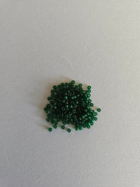 Matte Green Transparent Green Seed Beads