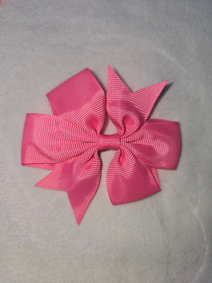 Small hair bows pinks