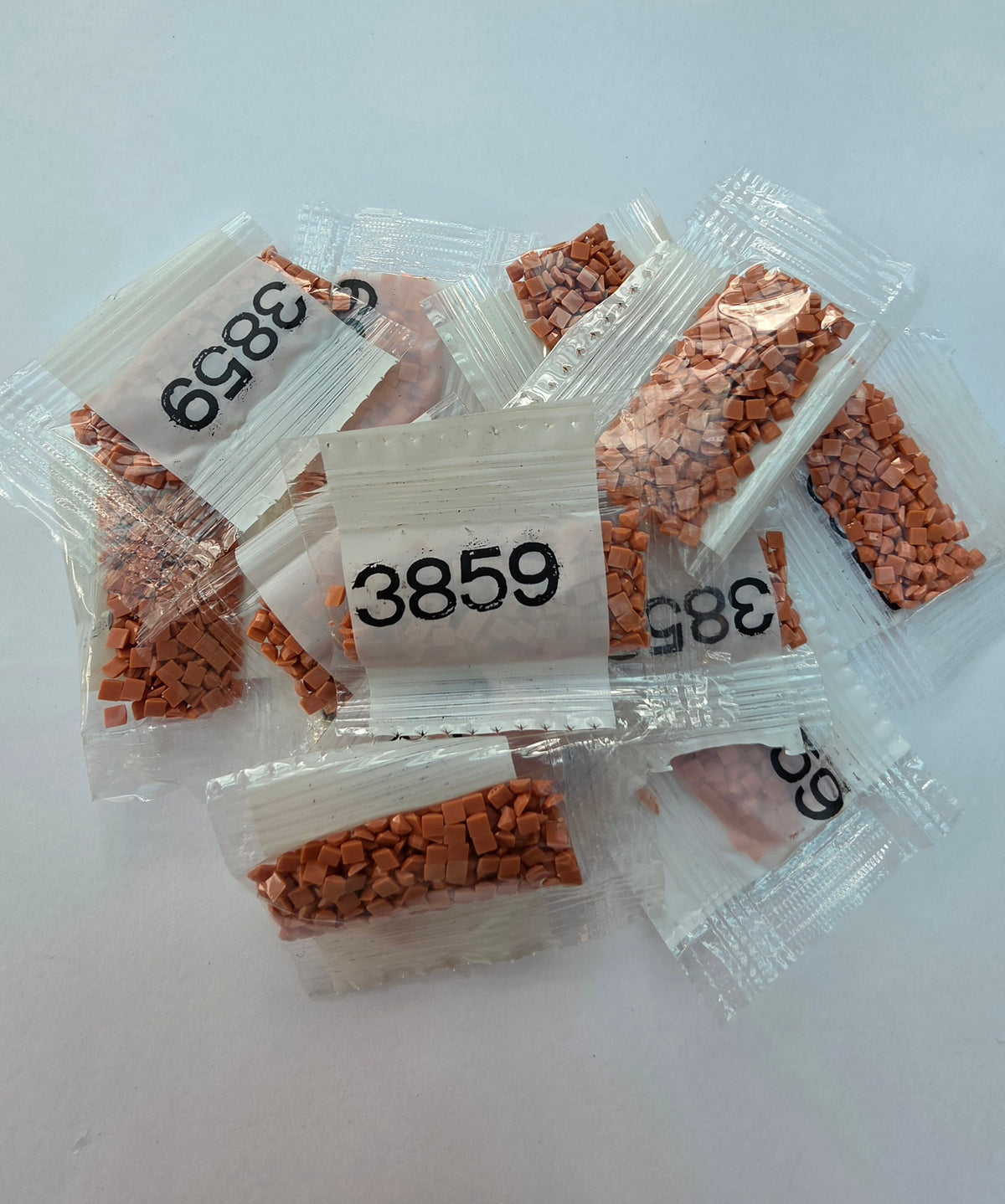 Diamond Painting Square Drills – DMC 3859 – 15 Small Packs