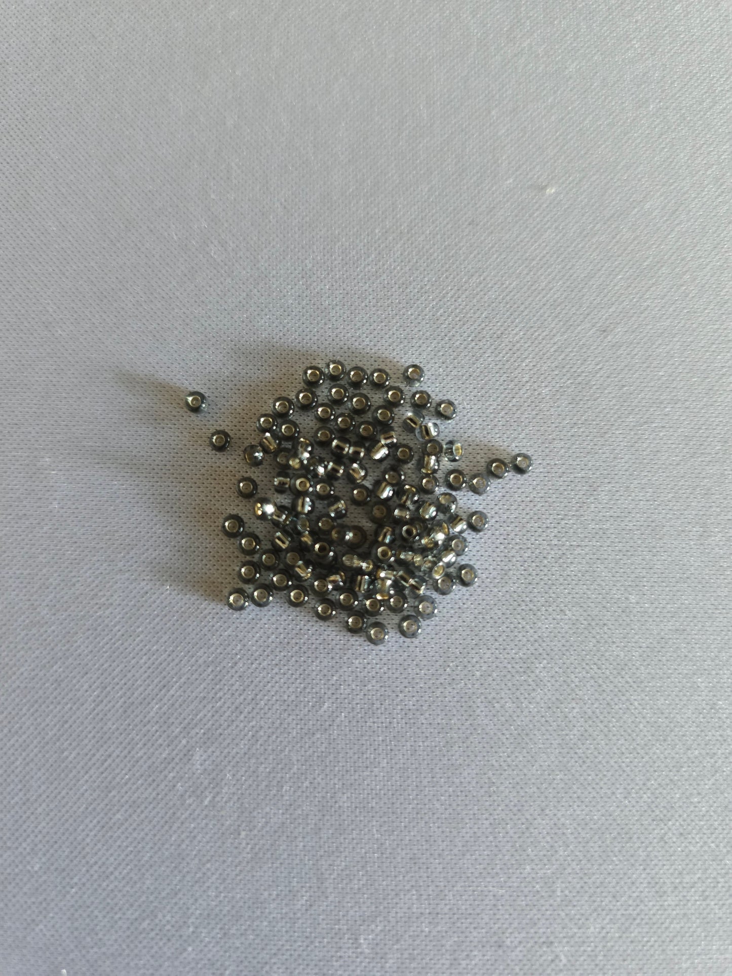 Grey Sparkle Seed Bead