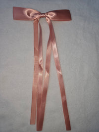 hair bow with long tails