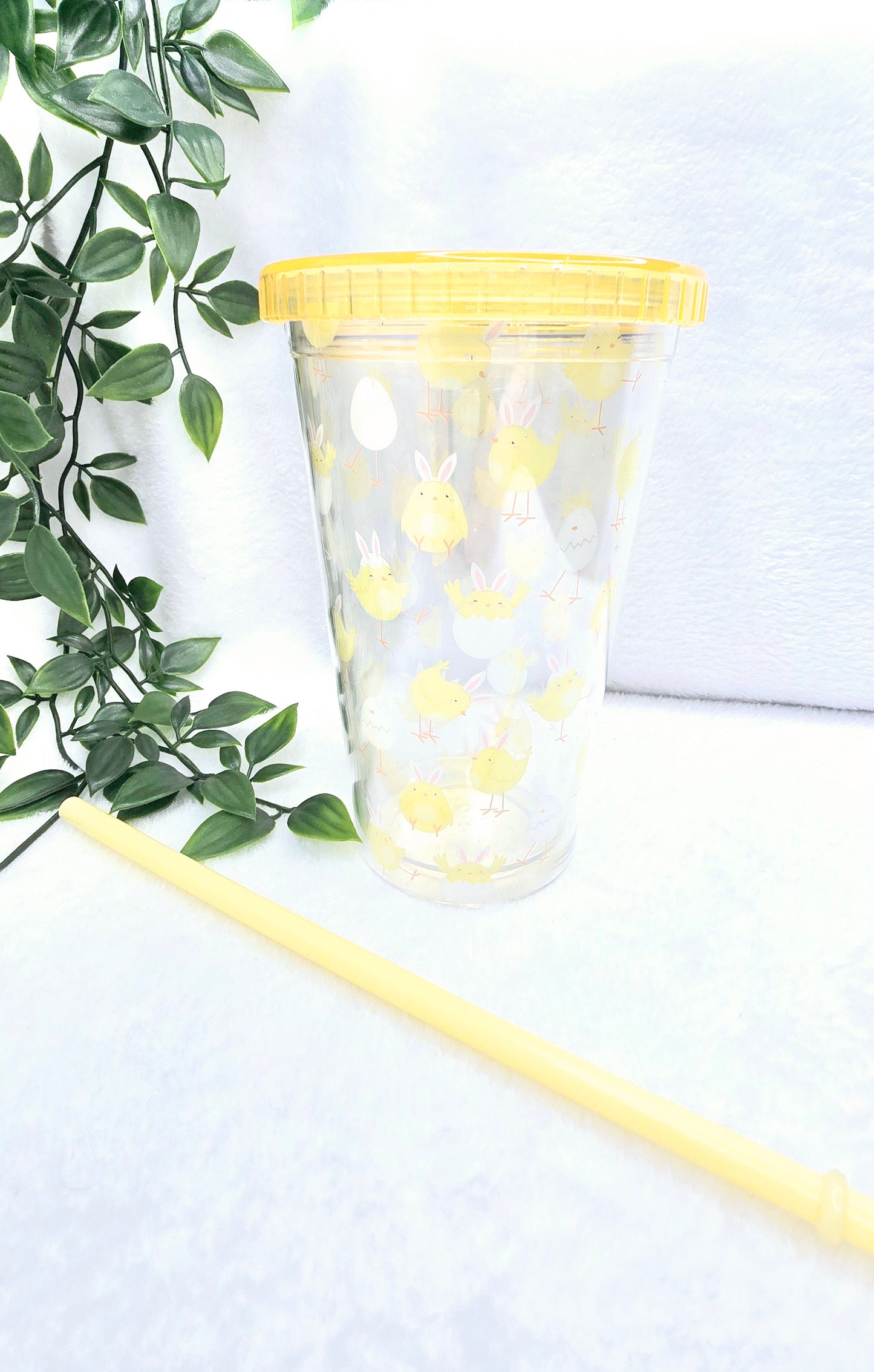 Easter Printed Tumbler with Straw