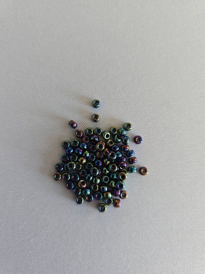 Metallic Blues Seed Beads