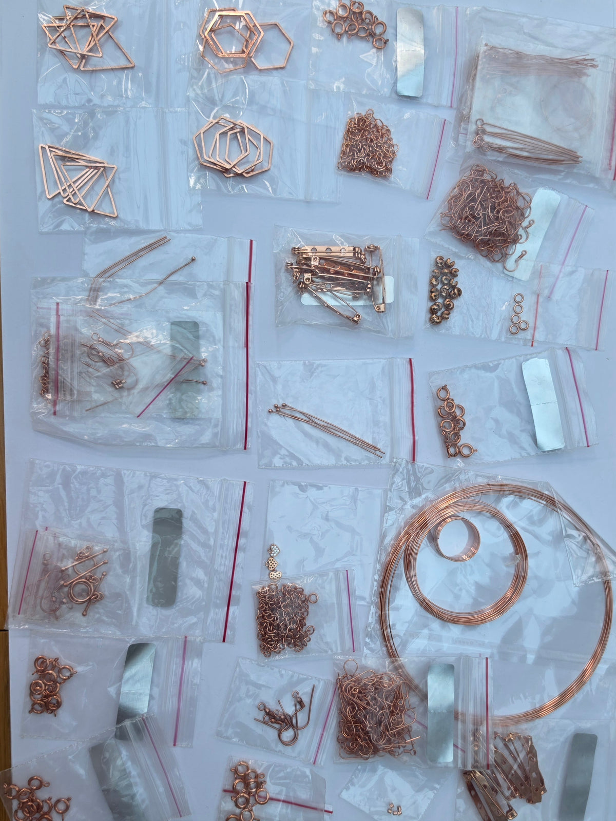 Large Rose Gold & Copper Jewellery Findings & Components Clearance Lot