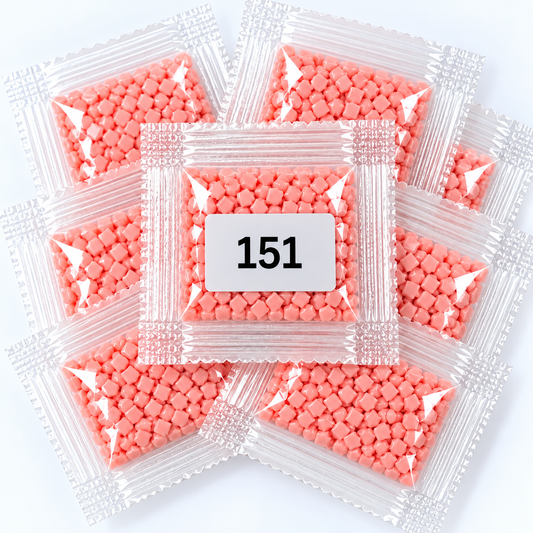 DMC 151 Pale Peach Pink Square Diamond Painting Drills – 7 Bags