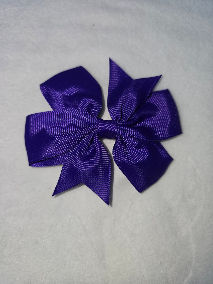 Small hair bows darker colours