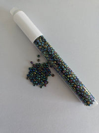 Metallic Blues Seed Beads