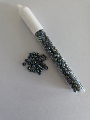 Gunmetal Iris Seed Beads