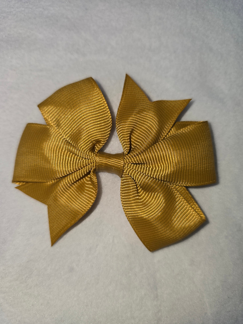 Small hair bows darker colours