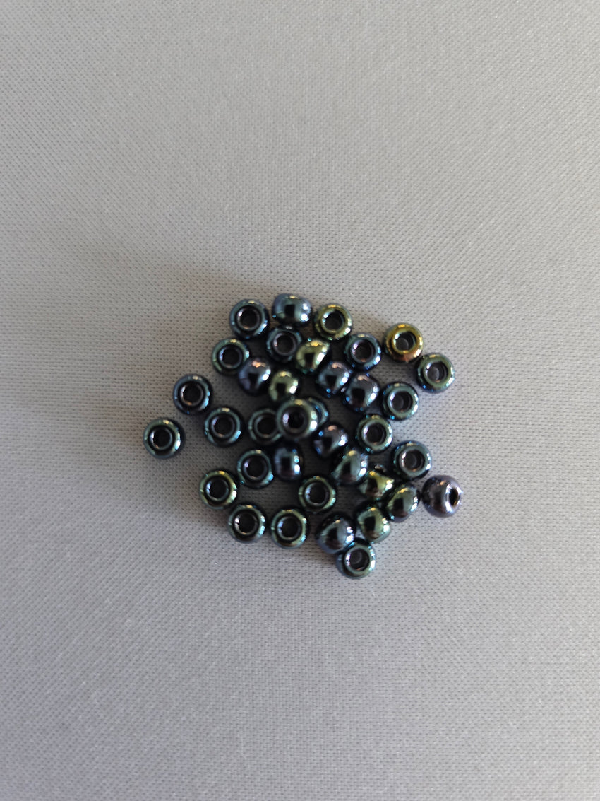 Gunmetal Iris Seed Beads