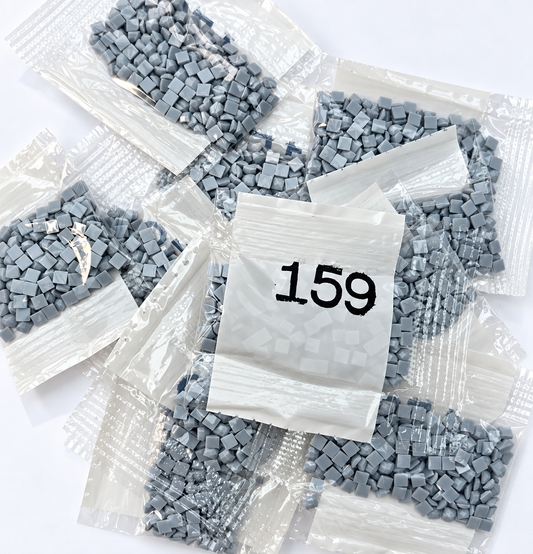 DMC 159 Light Grey Blue Square Diamond Painting Drills – 12 Bags