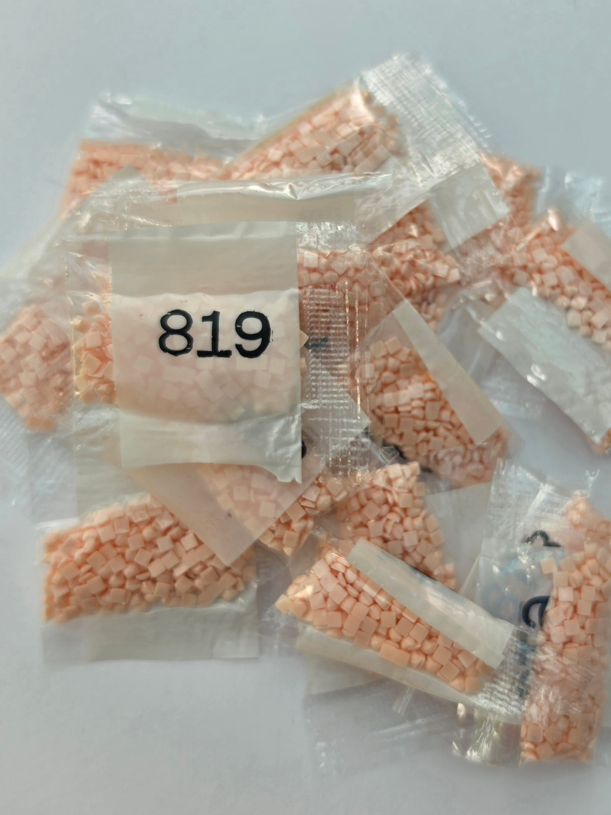 DMC 819 Light Baby Pink Square Diamond Painting Drills – 21 Packets