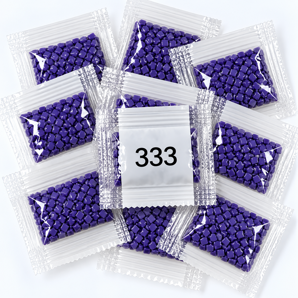DMC 333 Purple Square Diamond Painting Drills – 9 Bags