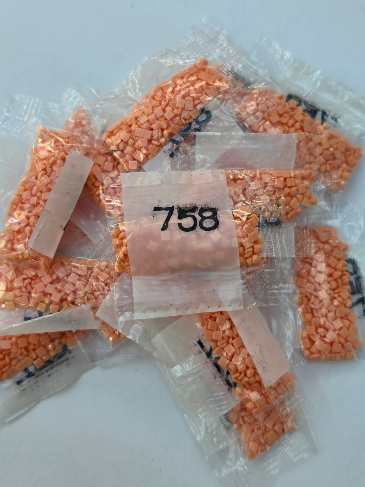DMC 758 – Square Diamond Painting Drills – 18 Packets