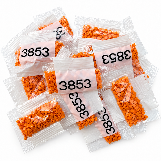 Diamond Painting Square Drills – DMC 3853 Autumn Gold – 17 Packs