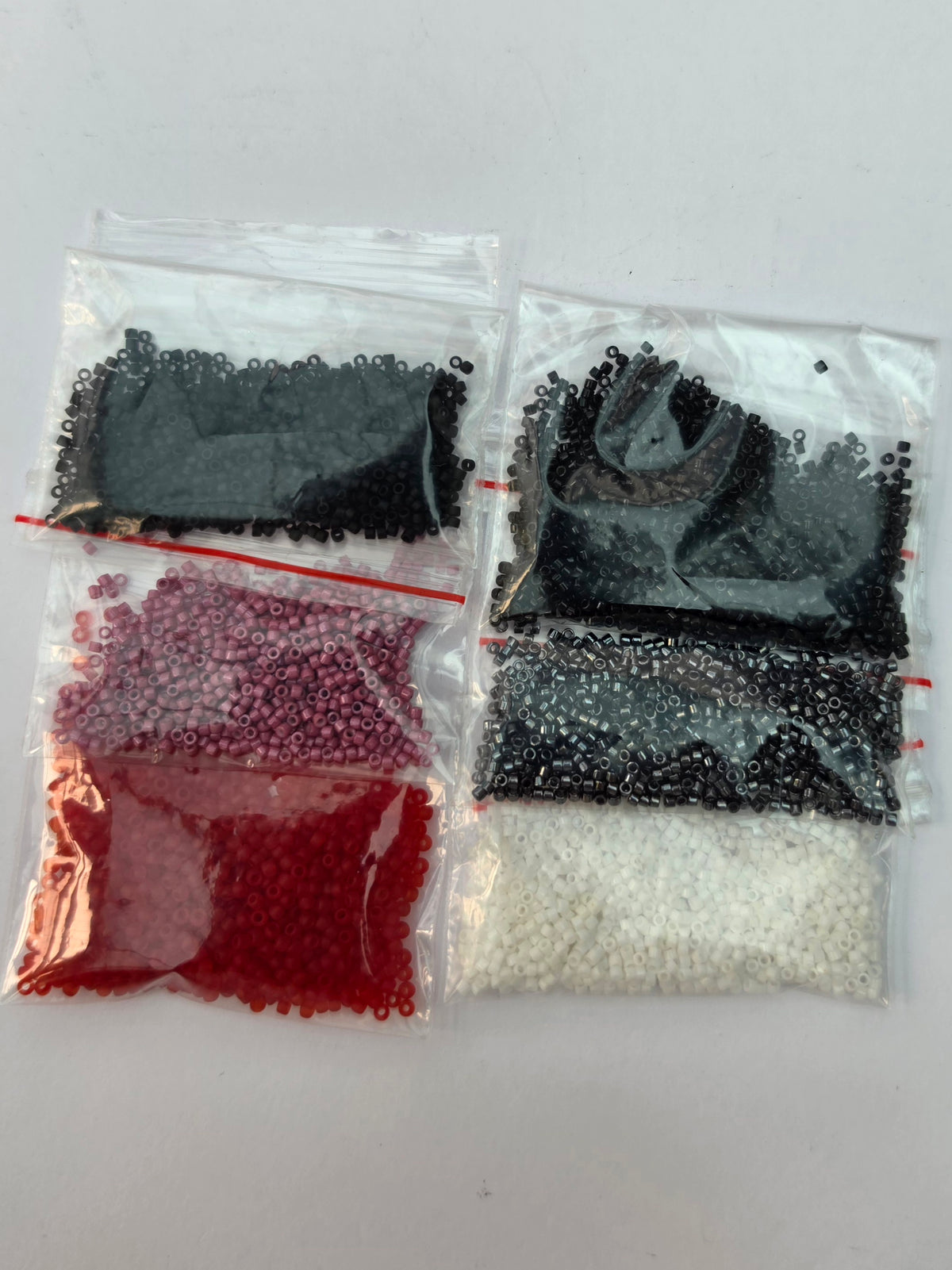 Czech Glass Cylinder Seed Beads – Mixed Colours – 6 Bags