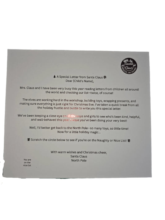 Letter off Santa