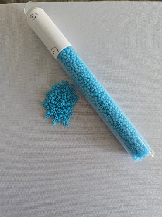 Opaque Turquoise Blue Seed Beads