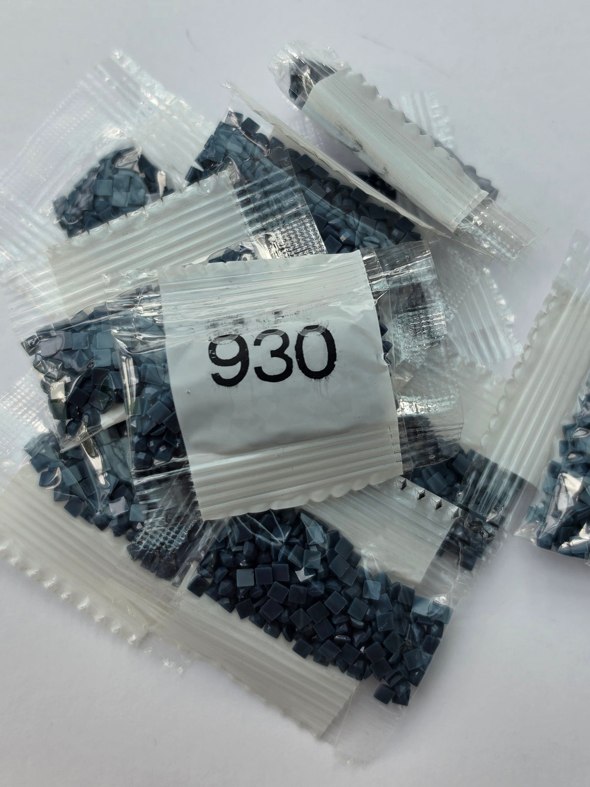 DMC 930 Square Diamond Painting Drills – 10 Packets – Dark Antique Blue