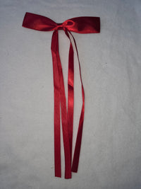 hair bow with long tails