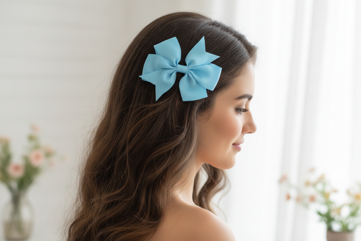 Small Hair Bows Blues – 3