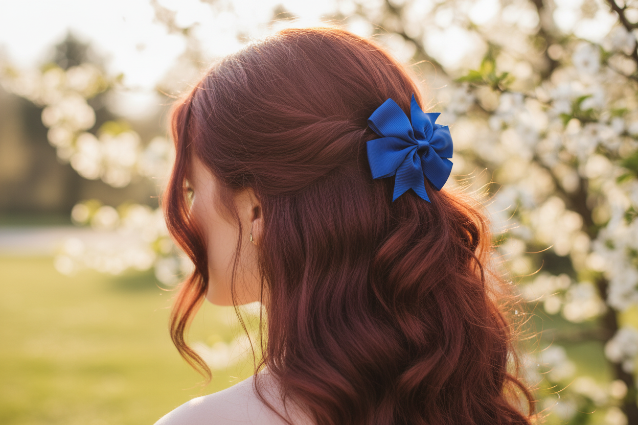 Small Hair Bows Blues – 6
