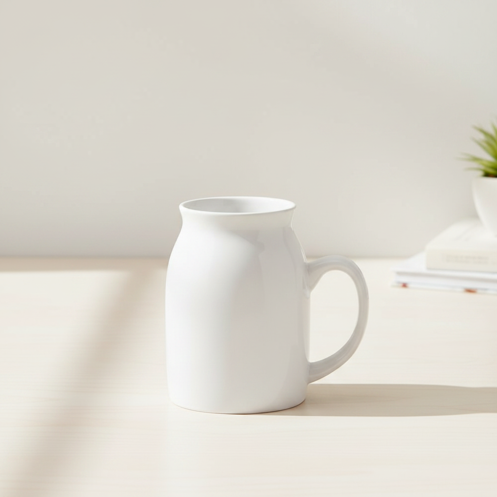 Sublimation Ceramic Milk Jug Vase 300ml